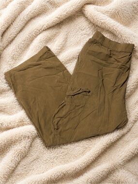 Women's Olive Cargo Lounge Pants